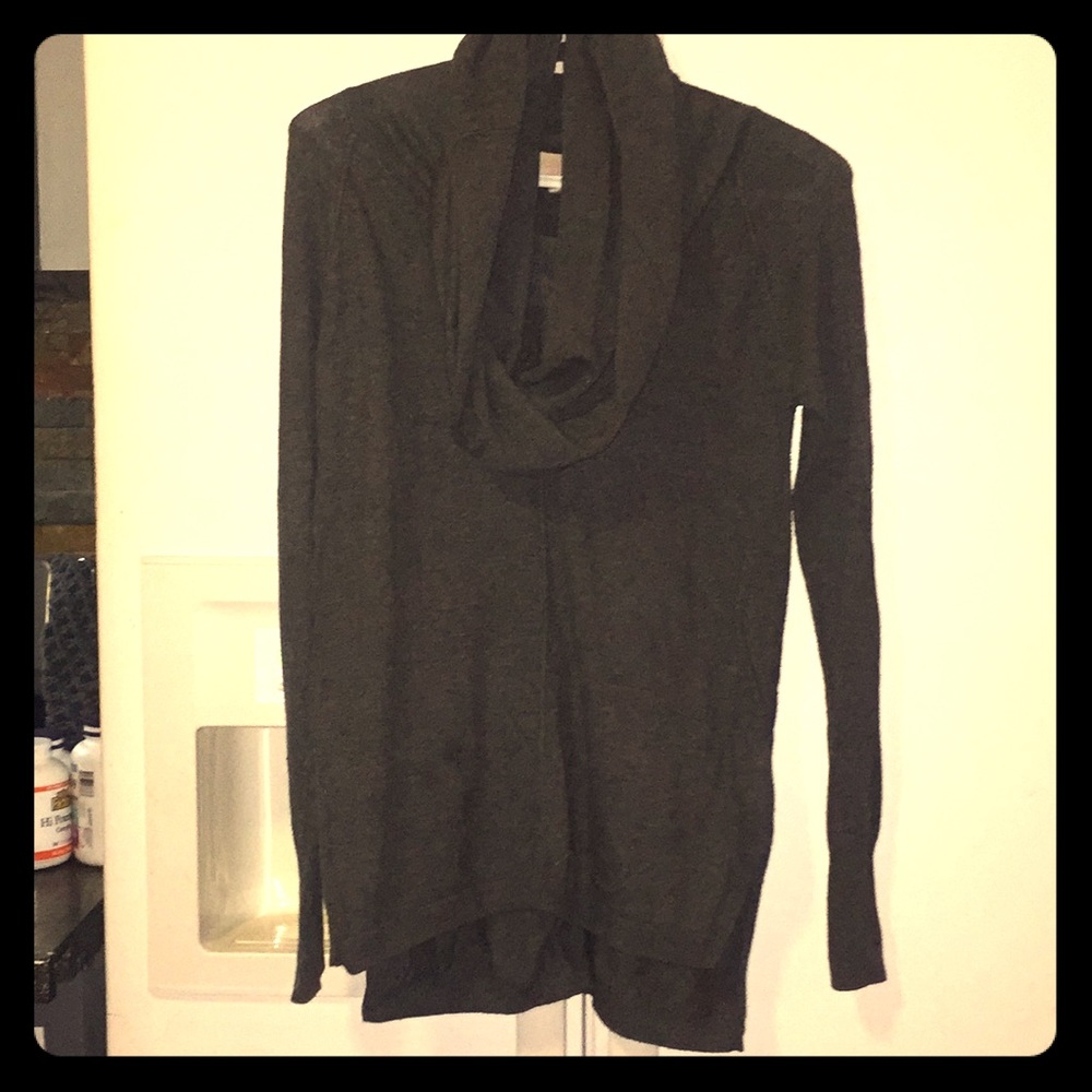Grey Loose Neck Sweatshirt